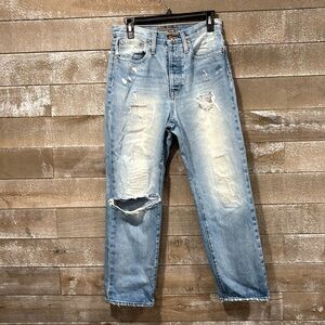 Point Sur by J Crew slouchy boyfriend butterfly Jean size 26